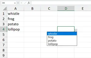 Productivity Tip: Adding a Drop-Down List to Excel