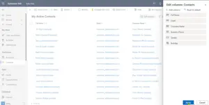 Create a View in Accounts or Contacts in Dynamics 365 Sales