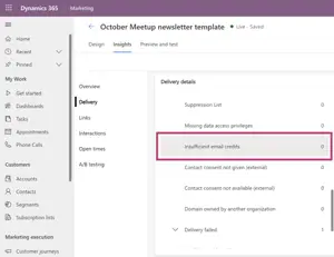 Demystifying Email Delivery Insights in Dynamics 365 Marketing – part 1