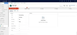 Creating New Leads, Accounts, Opportunities and Other Records in Dynamics 365 Sales