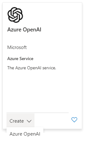 Screenshot of the Azure OpenAI resource card.